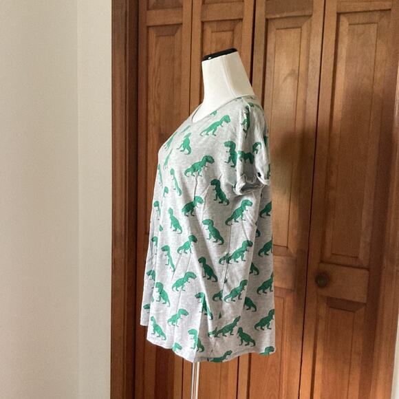 Forever 21 Grey T-Rex Tee, Size XS - Picture 4 of 6